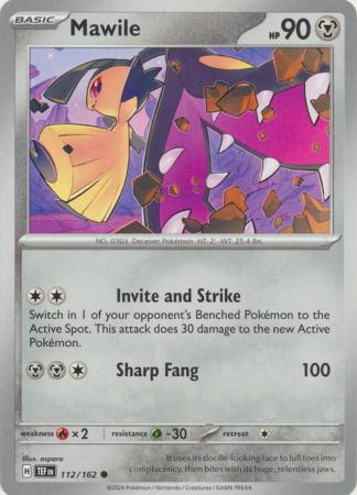 Mawile 112 162 Common Scarlet Violet Temporal Forces Singles Mawile 112 162 Common Scarlet Violet Temporal Forces Singles