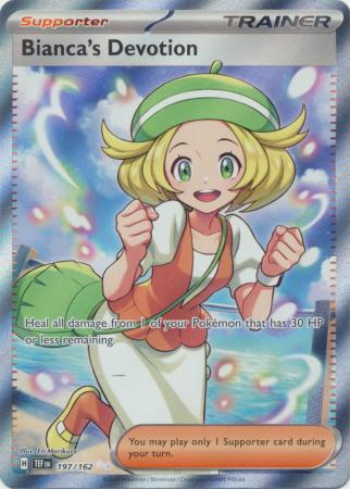 Bianca s Devotion 197 162 Full Art Secret Rare Scarlet Violet Temporal Forces Singles Bianca s Devotion 197 162 Full Art Secret Rare Scarlet Violet Temporal Forces Singles