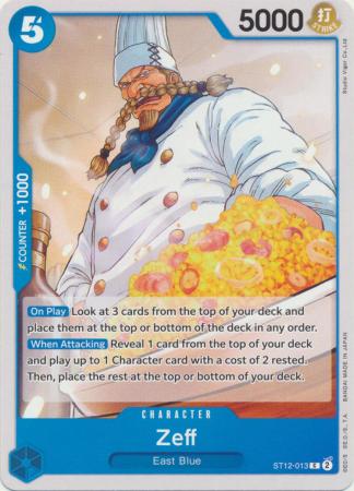 Zeff ST12 013 Common Starter Deck 12 Zoro Sanji Zeff ST12 013 Common Starter Deck 12 Zoro Sanji