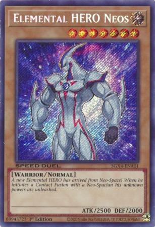 Elemental HERO Neos SGX4 ENA01 Secret Rare 1st Edition Speed Duel GX Midterm Destruction Singles Elemental HERO Neos SGX4 ENA01 Secret Rare 1st Edition Speed Duel GX Midterm Destruction Singles