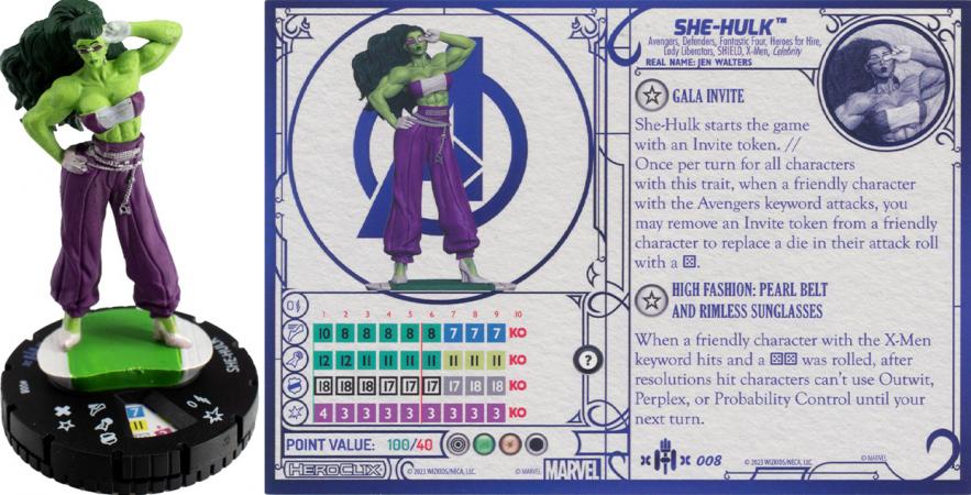 She Hulk 008 Hellfire Gala Heroclix 