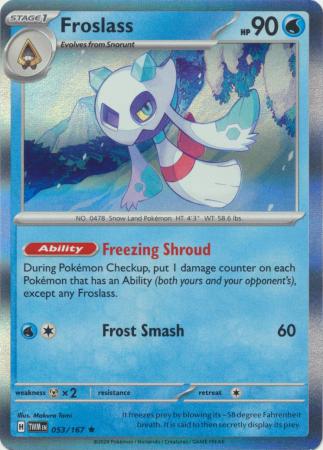 Froslass 053 167 Holo Rare Froslass 053 167 Holo Rare