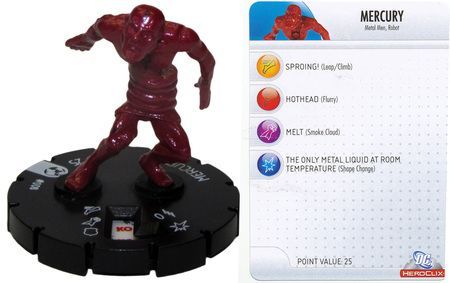 Mercury 008 Crisis DC Heroclix Mercury 008 Crisis DC Heroclix