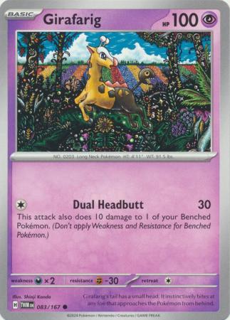 Girafarig 083 167 Common Girafarig 083 167 Common