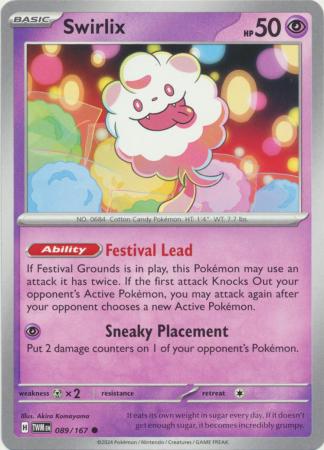Swirlix 089 167 Common Scarlet and Violet Twilight Masquerade Singles Swirlix 089 167 Common Scarlet and Violet Twilight Masquerade Singles