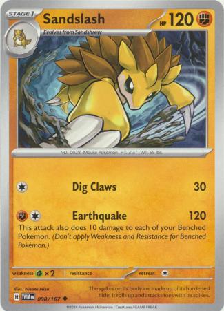 Sandslash 098 167 Uncommon Sandslash 098 167 Uncommon