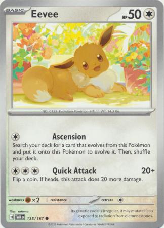 Eevee 135 167 Common Eevee 135 167 Common