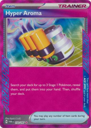 Hyper Aroma 152 167 Ace Rare Scarlet and Violet Twilight Masquerade Singles Hyper Aroma 152 167 Ace Rare Scarlet and Violet Twilight Masquerade Singles