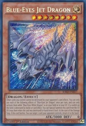 Blue Eyes Jet Dragon RA02 EN017 Secret Rare 1st Edition Blue Eyes Jet Dragon RA02 EN017 Secret Rare 1st Edition