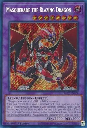 Masquerade the Blazing Dragon RA02 EN022 Secret Rare 1st Edition Rarity Collection II Singles Masquerade the Blazing Dragon RA02 EN022 Secret Rare 1st Edition Rarity Collection II Singles