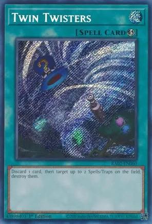 Twin Twisters RA02 EN060 Secret Rare 1st Edition Twin Twisters RA02 EN060 Secret Rare 1st Edition