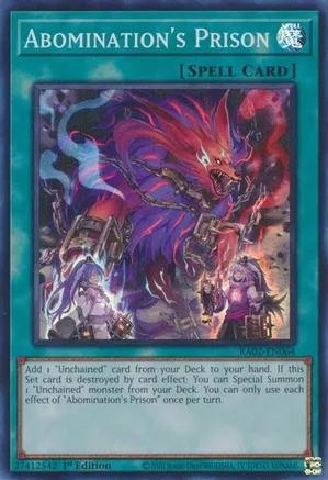 Abomination s Prison RA02 EN064 Super Rare 1st Edition Rarity Collection II Singles Abomination s Prison RA02 EN064 Super Rare 1st Edition Rarity Collection II Singles