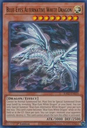 Blue Eyes Alternative White Dragon RA02 EN010 Super Rare 1st Edition Blue Eyes Alternative White Dragon RA02 EN010 Super Rare 1st Edition