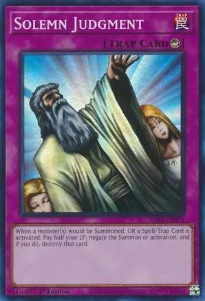 Solemn Judgment RA02 EN075 Super Rare 1st Edition Solemn Judgment RA02 EN075 Super Rare 1st Edition