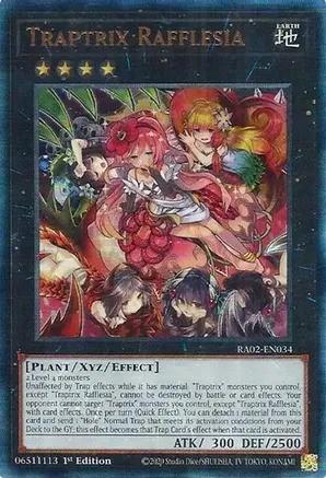 Traptrix Rafflesia RA02 EN034 Ultimate Rare 1st Edition Rarity Collection II Singles Traptrix Rafflesia RA02 EN034 Ultimate Rare 1st Edition Rarity Collection II Singles