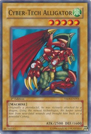 Cyber Tech Alligator YSDS EN001 Common 1st Edition Starter Deck Syrus Truesdale YSDS 1st Edition Singles Cyber Tech Alligator YSDS EN001 Common 1st Edition Starter Deck Syrus Truesdale YSDS 1st Edition Singles