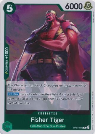 Fisher Tiger OP07 032 Rare Foil Fisher Tiger OP07 032 Rare Foil