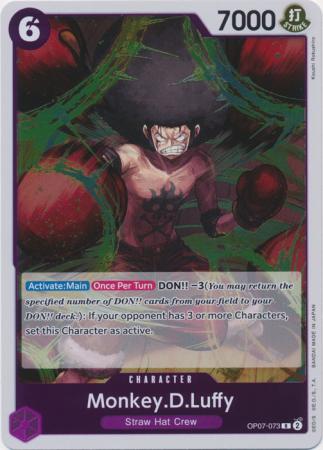 Monkey D Luffy OP07 073 Rare Foil Monkey D Luffy OP07 073 Rare Foil