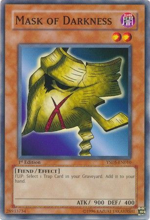Mask of Darkness YSDS EN010 Common 1st Edition Starter Deck Syrus Truesdale YSDS 1st Edition Singles Mask of Darkness YSDS EN010 Common 1st Edition Starter Deck Syrus Truesdale YSDS 1st Edition Singles