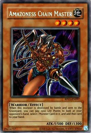 Amazoness Chain Master RP01 EN097 Secret Rare Reprint Amazoness Chain Master RP01 EN097 Secret Rare Reprint