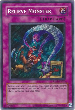 Relieve Monster RP01 EN093 Secret Rare Reprint Relieve Monster RP01 EN093 Secret Rare Reprint