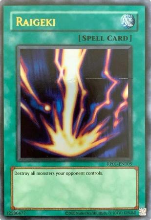 Raigeki RP01 EN005 Ultra Rare Reprint Retro Pack 2020 Reprint RP01 Singles Raigeki RP01 EN005 Ultra Rare Reprint Retro Pack 2020 Reprint RP01 Singles