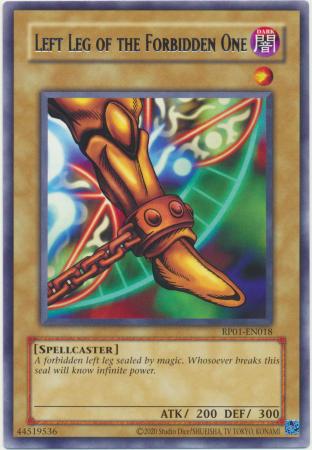 Left Leg of the Forbidden One RP01 EN018 Rare Reprint Left Leg of the Forbidden One RP01 EN018 Rare Reprint