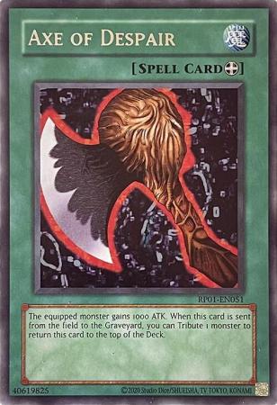 Axe of Despair RP01 EN051 Rare Reprint Retro Pack 2020 Reprint RP01 Singles Axe of Despair RP01 EN051 Rare Reprint Retro Pack 2020 Reprint RP01 Singles