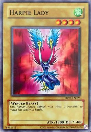 Harpie Lady RP01 EN025 Common Reprint Harpie Lady RP01 EN025 Common Reprint