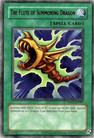 The Flute of Summoning Dragon RP01 EN087 Rare Reprint The Flute of Summoning Dragon RP01 EN087 Rare Reprint