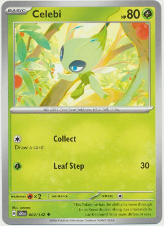 Celebi 004 142 Uncommon Scarlet Violet Stellar Crown Singles Celebi 004 142 Uncommon Scarlet Violet Stellar Crown Singles