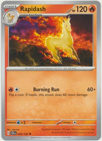 Rapidash 020 142 Uncommon Scarlet Violet Stellar Crown Singles Rapidash 020 142 Uncommon Scarlet Violet Stellar Crown Singles