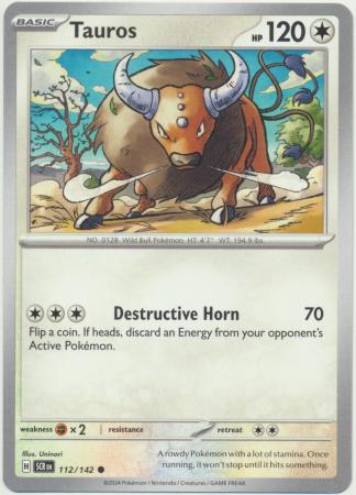 Tauros 112 142 Common Scarlet Violet Stellar Crown Singles Tauros 112 142 Common Scarlet Violet Stellar Crown Singles