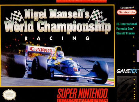 Nigel Mansell s World Championship Racing SNES Super Nintendo SNES Nigel Mansell s World Championship Racing SNES Super Nintendo SNES