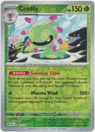 Cradily (Reverse Holo) (SV01: Stellar Crown)
