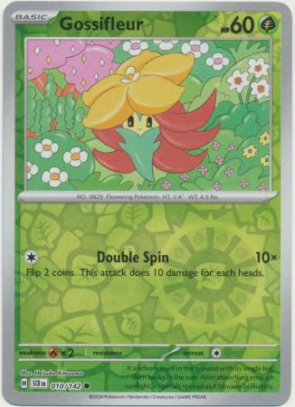 Gossifleur 010 142 Common Reverse Holo Gossifleur 010 142 Common Reverse Holo