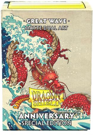 Dragon Shield Great Wave 100ct Matte Dual Art Anniversary Standard Sleeves AT 12117 Dragon Shield Great Wave 100ct Matte Dual Art Anniversary Standard Sleeves AT 12117