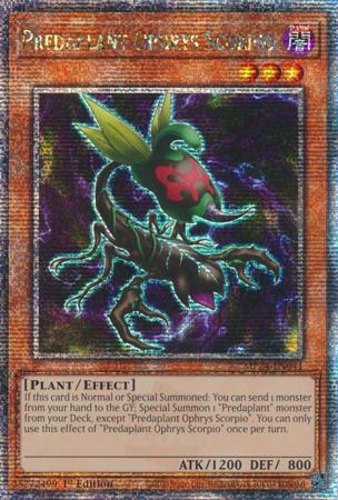 Predaplant Ophrys Scorpio MP24 EN041 Quarter Century Rare 1st Edition Predaplant Ophrys Scorpio MP24 EN041 Quarter Century Rare 1st Edition