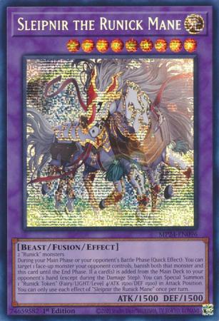 Sleipnir the Runick Mane MP24 EN096 Prismatic Secret Rare 1st Edition Sleipnir the Runick Mane MP24 EN096 Prismatic Secret Rare 1st Edition