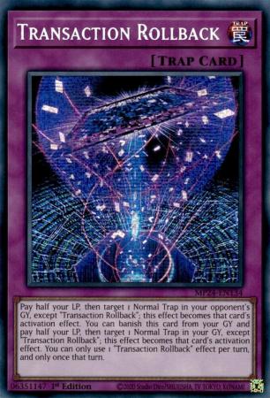 Transaction Rollback MP24 EN134 Prismatic Secret Rare 1st Edition Transaction Rollback MP24 EN134 Prismatic Secret Rare 1st Edition