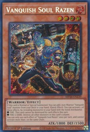 Vanquish Soul Razen MP24 EN139 Prismatic Secret Rare 1st Edition Vanquish Soul Razen MP24 EN139 Prismatic Secret Rare 1st Edition