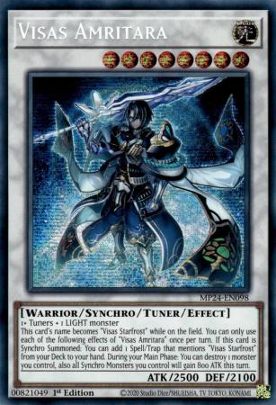 Visas Amritara MP24 EN098 Prismatic Secret Rare 1st Edition Mega Tin 2024 Dueling Mirrors Singles Visas Amritara MP24 EN098 Prismatic Secret Rare 1st Edition Mega Tin 2024 Dueling Mirrors Singles