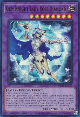 Gem Knight Lady Rose Diamond MP24 EN157 Ultra Rare 1st Edition Mega Tin 2024 Dueling Mirrors Singles Gem Knight Lady Rose Diamond MP24 EN157 Ultra Rare 1st Edition Mega Tin 2024 Dueling Mirrors Singles