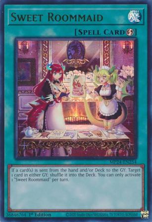 Sweet Roommaid MP24 EN254 Ultra Rare 1st Edition Mega Tin 2024 Dueling Mirrors Singles Sweet Roommaid MP24 EN254 Ultra Rare 1st Edition Mega Tin 2024 Dueling Mirrors Singles