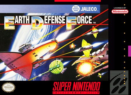 E D F Earth Defense Force SNES Super Nintendo SNES E D F Earth Defense Force SNES Super Nintendo SNES