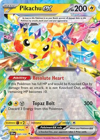 Pikachu ex - 057/191 - Ultra Rare Near Mint Scarlet & Violet