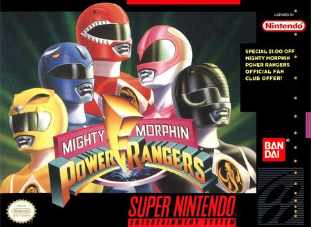 Mighty Morphin Power Rangers SNES Super Nintendo SNES Mighty Morphin Power Rangers SNES Super Nintendo SNES