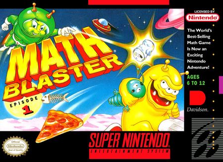 Math Blaster SNES Super Nintendo SNES Math Blaster SNES Super Nintendo SNES