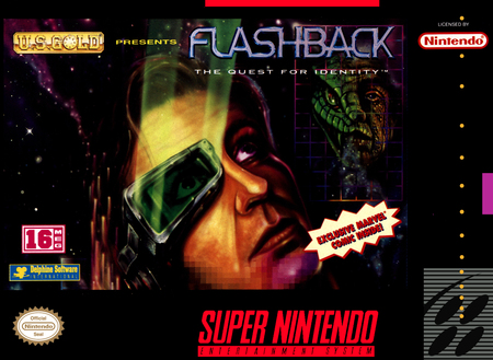 Flashback The Quest for Identity SNES Super Nintendo SNES Flashback The Quest for Identity SNES Super Nintendo SNES
