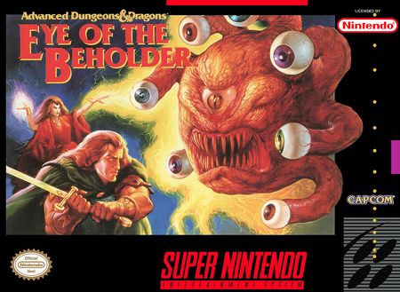 Eye of the Beholder SNES Super Nintendo SNES Eye of the Beholder SNES Super Nintendo SNES